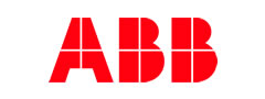 ABB logo in bold red font on a white background, representing a leading technology and automation company.