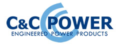 C&C Power logo with text Engineered Power Products in blue.