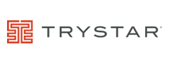 Trystar logo featuring a stylized red emblem and company name in modern font.